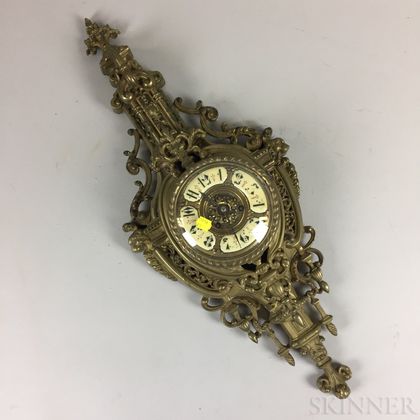 Louis XVI-style Bronze Cartel Clock
