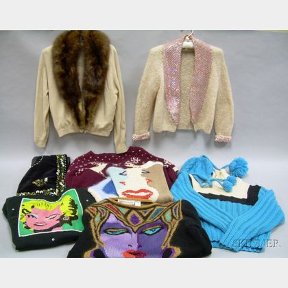 Lot of Vintage and Designer Sweaters and Pullovers