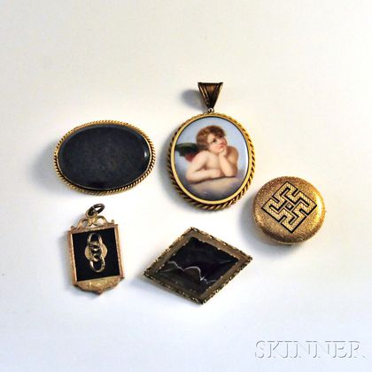 Group of Antique Gold Jewelry