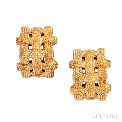 18kt Gold Earclips, Roberto Coin