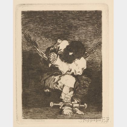 Lot of Three Etchings: Francisco de Goya (Spanish, 1746-1828),The Little Prisoner
