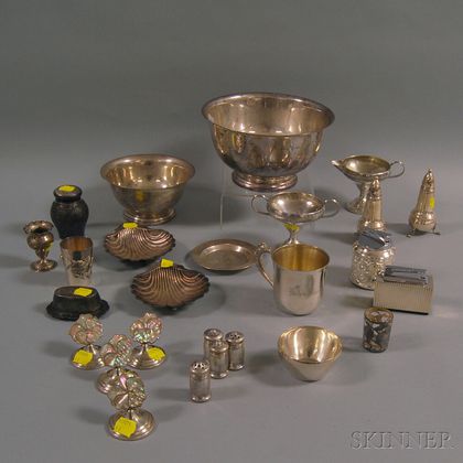 Group of Small Mostly Sterling Silver Tableware