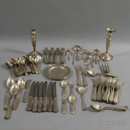 Collection of Sterling and Coin Silver Flatware and Tableware