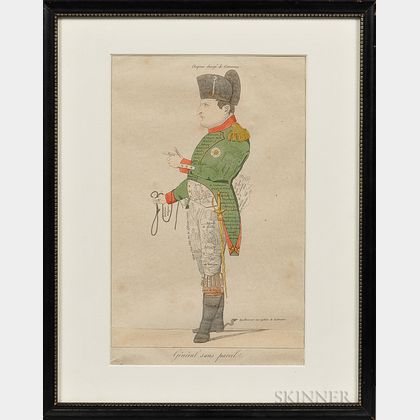 General sans pareil (The Peerless General) Napoleon Etching