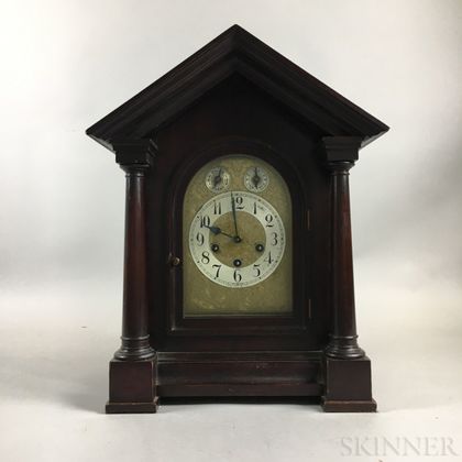 Junghans for Tiffany & Co. Mahogany-cased Shelf Clock