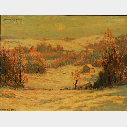 Leonard Ochtman (American, 1854-1934) The Valley in Winter