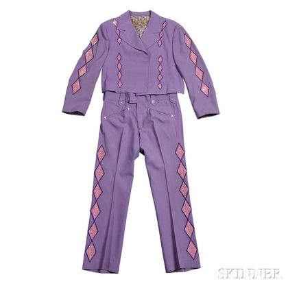 Little Jimmy Dickens Purple Nudie Suit