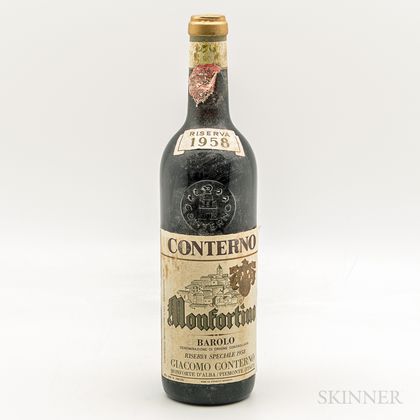 Conterno Monfortino Barolo Riserva Speciale 1958, 1 bottle 