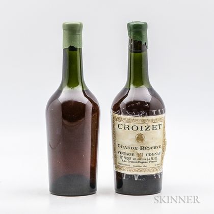 Croizet Grande Reserve Vintage Cognac 1928, 2 24 ounce bottles 