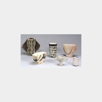 Six Pottery Vessels
