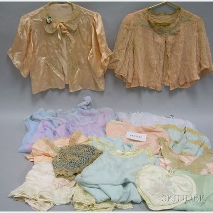 Lot of Assorted Vintage Lingerie, Nightwear, and Underclothes. 