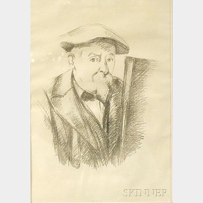 After Paul Cézanne (French, 1839-1906) Self-Portrait.
