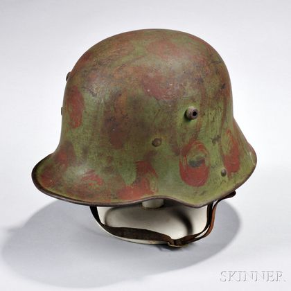 German Model 1916 Camouflage-painted Helmet