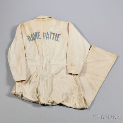 Jok Sturrock's Coveralls Worn on the America's Cup Yacht Dame Pattie 