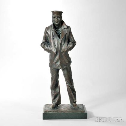 After Stanley Bleifield (American, 1924-2011) Bronze Figure of The Lost Sailor