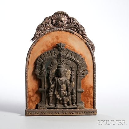 Bronze Shiva Plaque