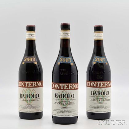 Conterno Barolo Cascina Francia, 3 bottles 