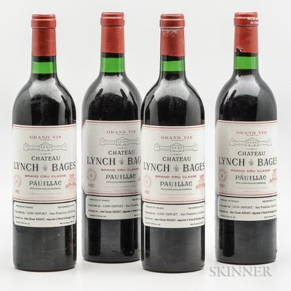 Chateau Lynch Bages 1982, 4 bottles 