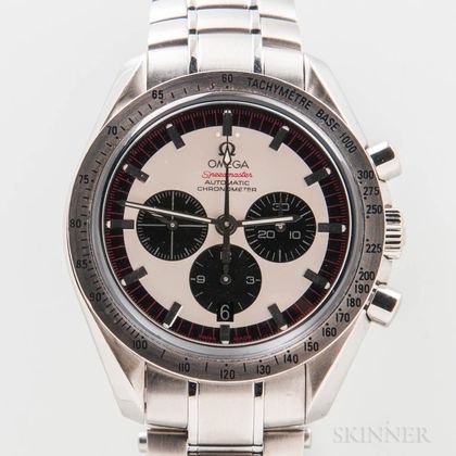 Limited Edition Omega "Michael Schumacher" Speedmaster Wristwatch Full Set