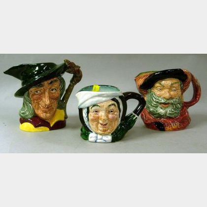 Sold at auction Royal Doulton Falstaff and Pied Piper Character Jugs ...