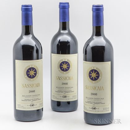 Tenuta San Guido Sassicaia 2008, 3 bottles 
