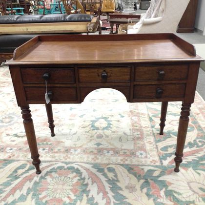 Country Walnut Dressing Table