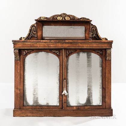 Regency Rosewood and Parcel-gilt Chiffonier