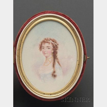 Portrait Miniature of "Elizabeth (Mrs. Francis) Thorndike, aged 17,"