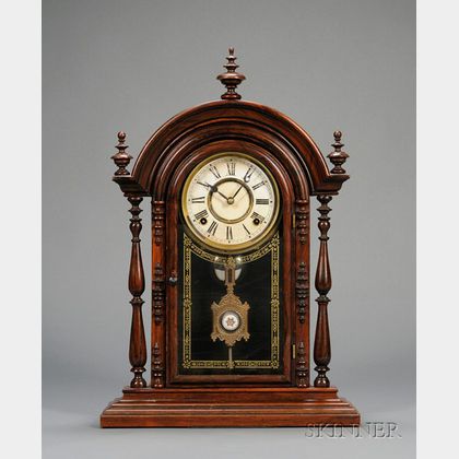 Rosewood "Parepa, V.P." Shelf Clock by E. N. Welch