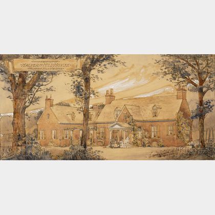 Lucian E. Smith (American, 19th/20th Century) Reconstruction of Malvern Hill House, Malvern Hill, Virginia