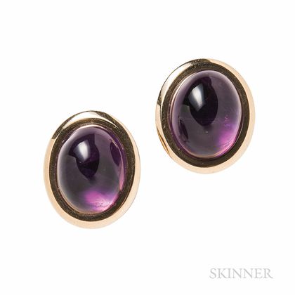 14kt Gold and Amethyst Earrings