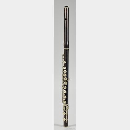 American Grenadilla Flute, George Cloos, New York, c. 1870