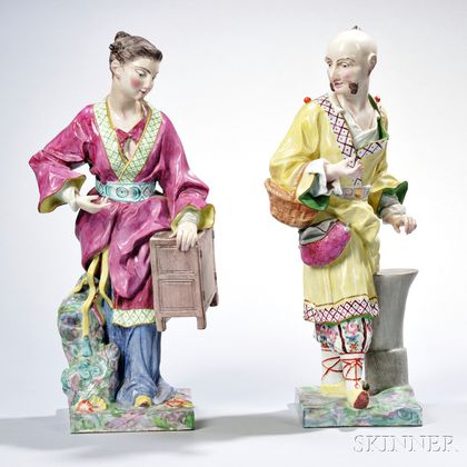 Pair of Continental Porcelain Figures