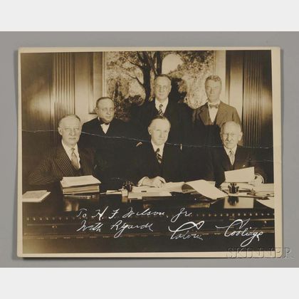 Coolidge, Calvin (1872-1933) Signed Photograph, 1929.