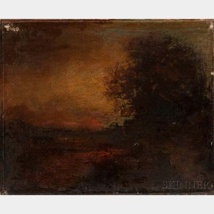George Inness (American, 1825-1894) Sunset
