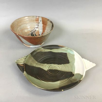 Two Pieces of Modern Studio Pottery