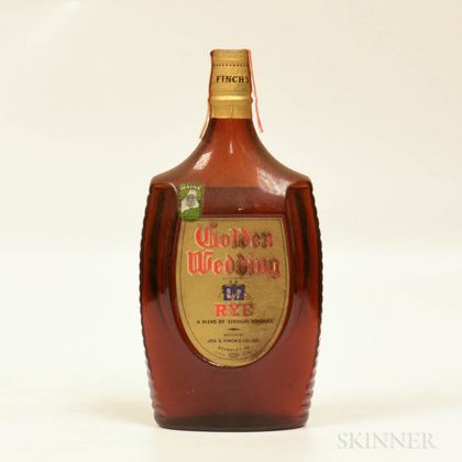 Finchs Golden Wedding Rye 4 Years Old, 1 quart bottle Spirits cannot be shipped. Please see http://bit.ly/sk-spirits for more info. 
