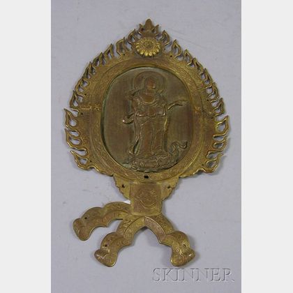 Asian Gilt-brass Buddhist Ornament