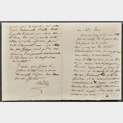 Rodin, Auguste (1840-1917) Autograph Letter Signed.