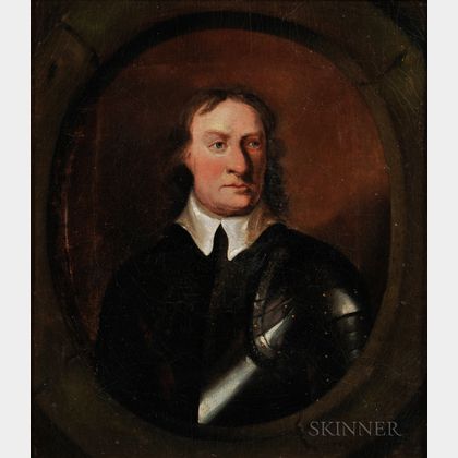 Continental School, 19th Century Oliver Cromwell, from an Original Painting in the Possession of J.H. Vivian, Esq. H.P.