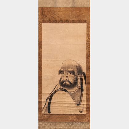 Hanging Scroll Portrait of Daruma