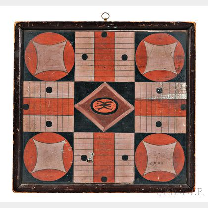 Polychrome Decorated Two-sided Game Board