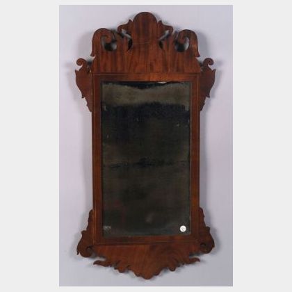 Chippendale Mahogany Inlaid Mirror