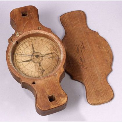 Walnut Surveyor's Compass