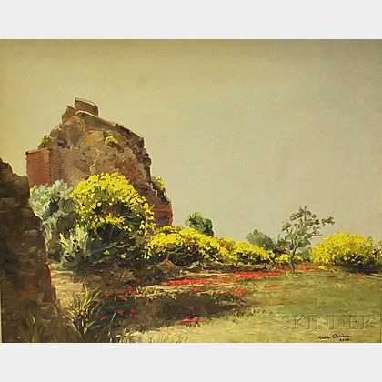Guido Odierna (Italian, 1913-1991) Garden Landscape, Capri