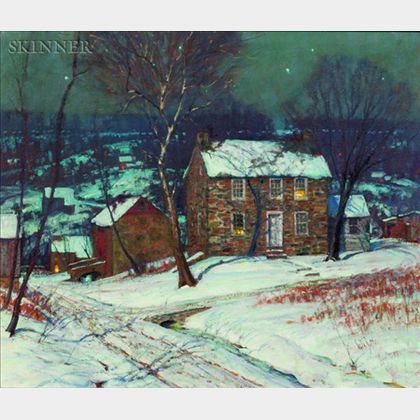 George William Sotter (American, 1879-1953) Winter Nocturne