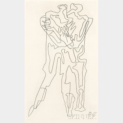 Ossip Zadkine (French/Russian, 1890-1967) Two Figures