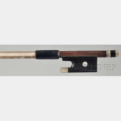 French Nickel-mounted Violin Bow, School of Jean Joseph Martin