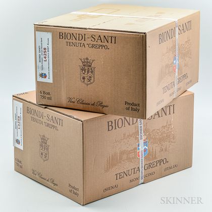 Biondi Santi Brunello di Montalcino Annata 2007, 12 bottles (2 x banded oc) 