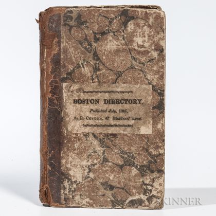 The Boston Directory; Containing Names of the Inhabitants, their Occupations, Places of Business and Dwelling Houses.